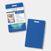 ホームスクーモダンリング・アンスクール生徒ワニ バッジ (正面＆裏面)