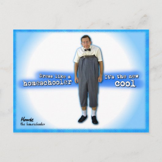 ホームスクーラーのような服装をする ポストカード (正面)