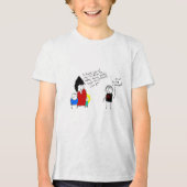 ホームスクーリングすべての規則を破るトラブルを起こす トライブレンドTシャツ (正面)