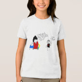 ホームスクーリングすべての規則を破るトラブルを起こす トライブレンドTシャツ (正面)