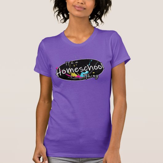 ホームスクーリングな件 Tシャツ (正面)