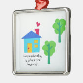 ホームスクーリングはハートだ！ メタルオーナメント (左)