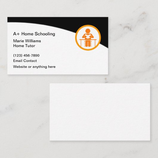 ホームスクーリングチューター先生 名刺 (正面/裏面)