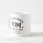 ホームスクーリングママ特別な子供名コーヒーマグ コーヒーマグカップ (正面左)