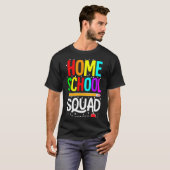 ホームスクーリング仲間の先生 初めての学校 Tシャツ (正面フル)