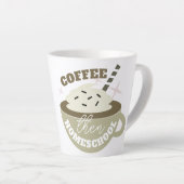 ホームスクーリング復帰のホットコーヒー 小 カフェラテマグ (右アングル)