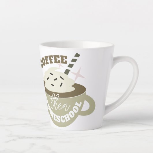 ホームスクーリング復帰のホットコーヒー 小 カフェラテマグ (右)