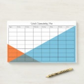 ホームスクーリング計画後週次 ポストイット (デスク)