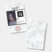 ホームスクーリング非スクールプライベート大理石IDバッジ バッジ (表裏)