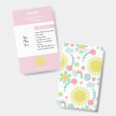 ホームスクーリング・アンスクール・プライベート・スチューデント・サン バッジ (Front & Back)