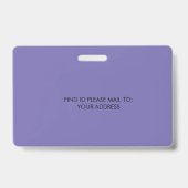 ホームスクーリング 学校ID パープルバッジ バッジ (裏面)