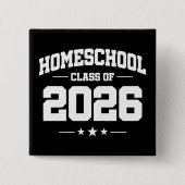 ホームスクーリング 2026年度卒業 缶バッジ (正面)