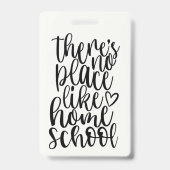 ホームスクールのブックマークのような場所はない バッジ (裏面)