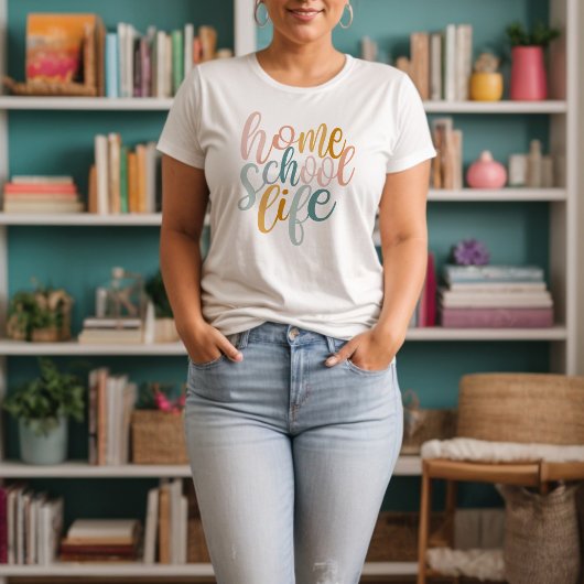 ホームスクールのライフシグネチャー Tシャツ