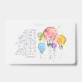 ホームスクールの学生IDバッジと引用文 バッジ (裏面)