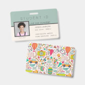 ホームスクールの学生IDバッジ |ドードル バッジ (表裏)