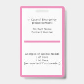 ホームスクールの学生IDバッジ バッジ (裏面)