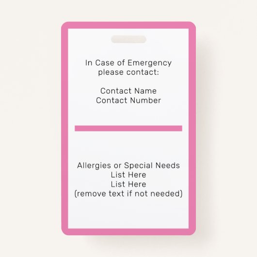 ホームスクールの学生IDバッジ バッジ (裏面)