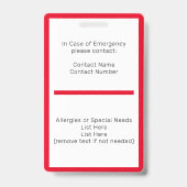 ホームスクールの学生IDバッジ バッジ (裏面)