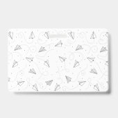 ホームスクールの学生IDバッジ |紙飛行機 バッジ (裏面)