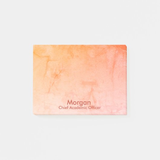 ホームスクールの最高学士官オレンジ ポストイット (正面)