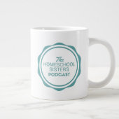 ホームスクールの母親：カフェインの追加 ジャンボコーヒーマグカップ (右)