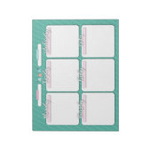 ホームスクールウィークリープランナーメモ帳 ノートパッド (回転)