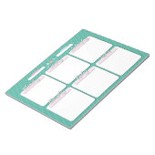 ホームスクールウィークリープランナーメモ帳 ノートパッド (アングル)