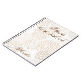 ホームスクールテーマフローラプリント ノートブック (左側)