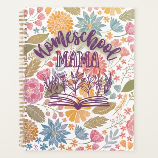 ホームスクールプランナー、フローラデザイン プランナー手帳 (正面)