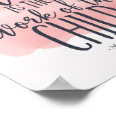 ホームスクールモンテッソーリ引用文水彩画 ポスター (角)