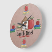 ホームスクールルールウォールクロック ラージ壁時計 (傾斜)