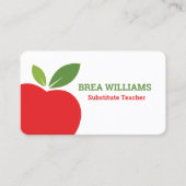 ホームスクール代替先生講師 名刺 (正面)