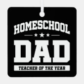 ホームスクール先生オブザイヤーホームスクールパパ メタルオーナメント (裏面)