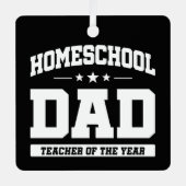 ホームスクール先生オブザイヤーホームスクールパパ メタルオーナメント (正面)