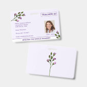 ホームスクール先生フローラIDバッジ バッジ (正面＆裏面)