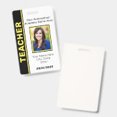 ホームスクール先生IDバッジ バッジ (正面&裏面)