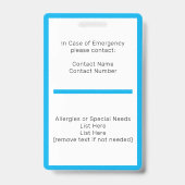 ホームスクール学生IDバッジ バッジ (Back)