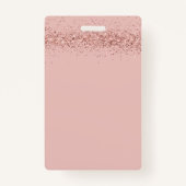 ホームスクール学生IDバラ金ゴールドグリッターバッジ バッジ (裏面)