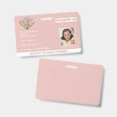 ホームスクール学生IDブックデザインバッジ バッジ (表裏)