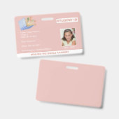 ホームスクール学生IDブックデザインバッジ バッジ (正面＆裏面)