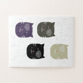 ホームスクール学習 C かわいい猫 ジグソーパズル (横)