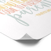 ホームスクール引用文タイポグラフィアートポスター ポスター (角)