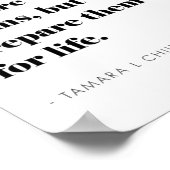 ホームスクール引用文ミニマ感動的モダンリスト ポスター (角)