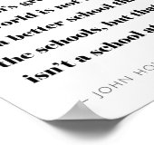 ホームスクール引用文モダンミニマリスト ポスター (角)