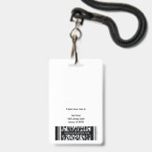 ホームスクール教師IDバッジ バッジ (裏面（ネックストラップ付）)