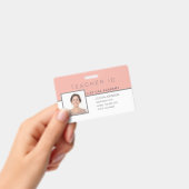 ホームスクール教師IDバッジ フェミナイン フローラル バッジ (手持ち)