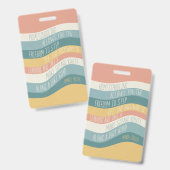 ホームスクール教育引用文ブックマーク バッジ (正面＆裏面)