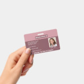 ホームスクール教育者ID ブッシュピンクバッジ バッジ (手持ち)