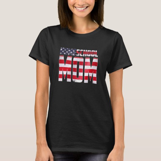 ホームスクール未就学米国マママホームスクール Tシャツ (正面)